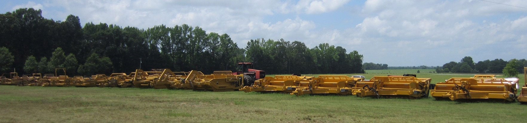 RS Bass carries a wide range of inventory, including scrapers and mini excavators